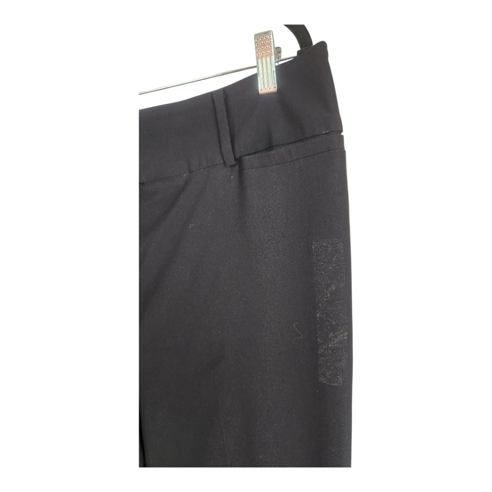 Lane Bryant 4-Season High Rise Straight Leg Pants Size 16 Black Career xl Stretc - Picture 3 of 7